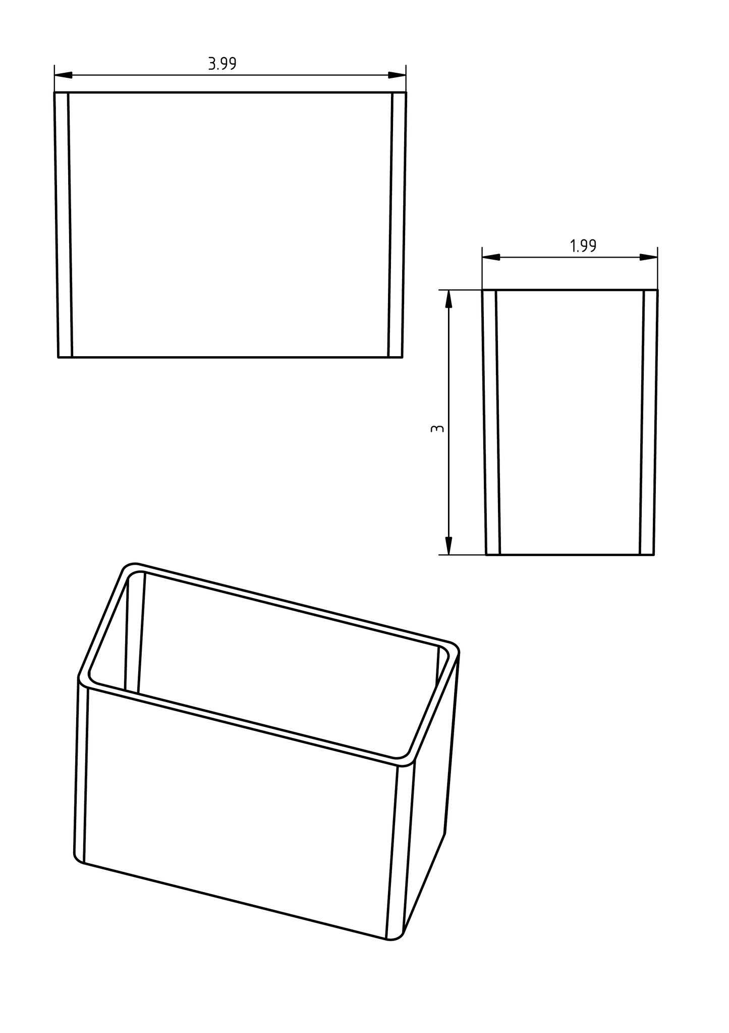 72 pcs- 2x4x3" Drawer Bins