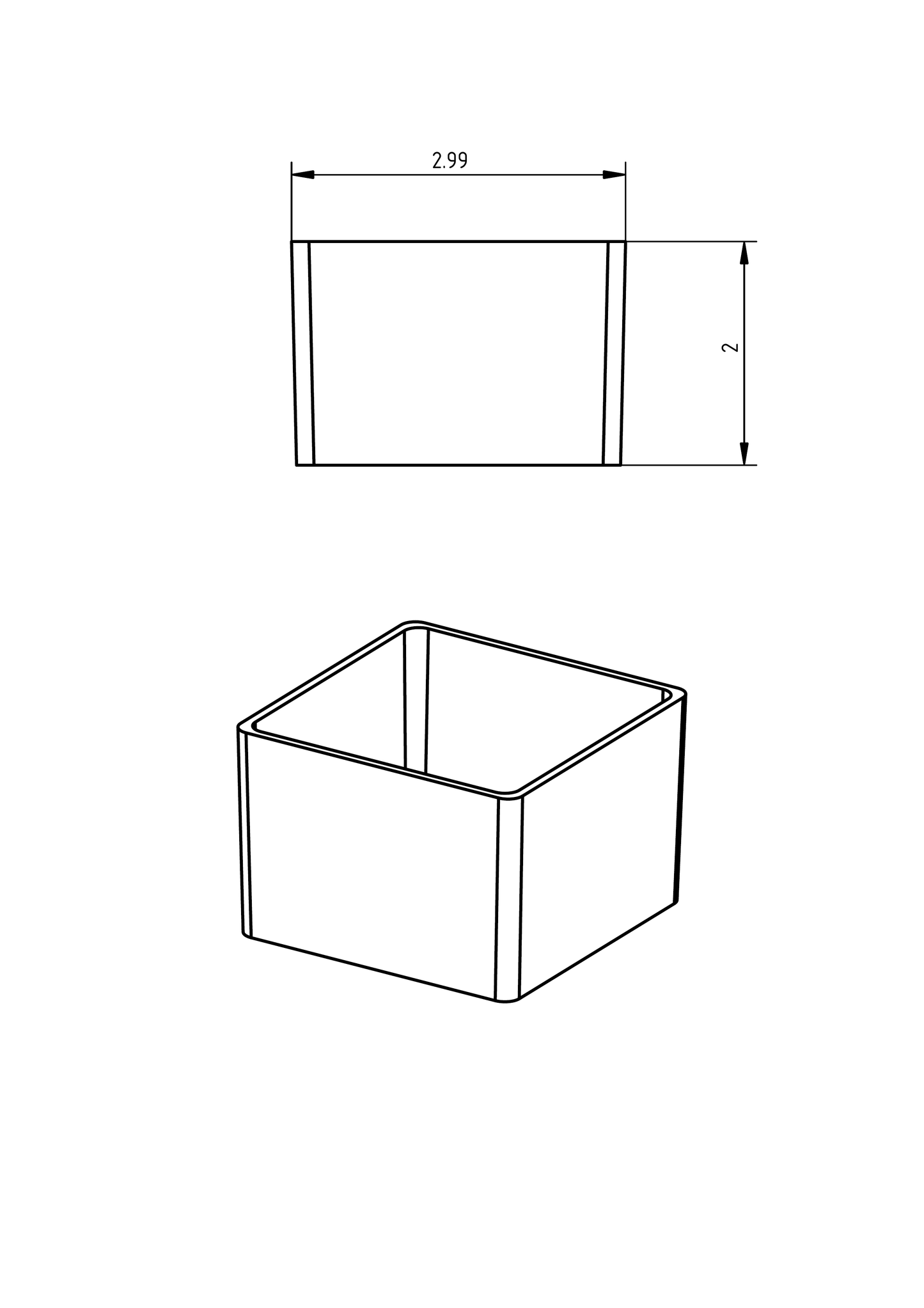 64 pcs- 3x3x2" Drawer Bins