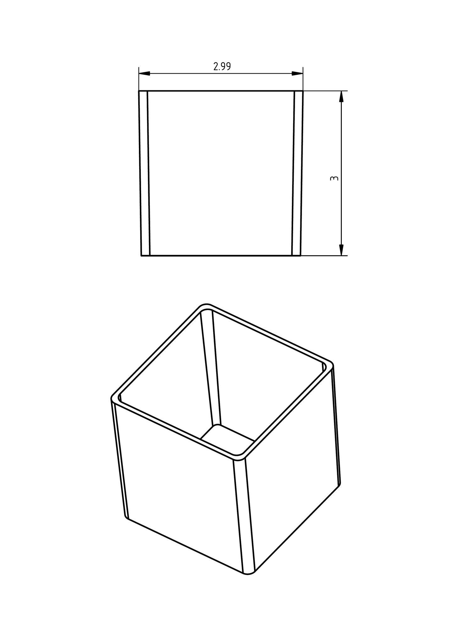64 pcs- 3x3x3" Drawer Bins