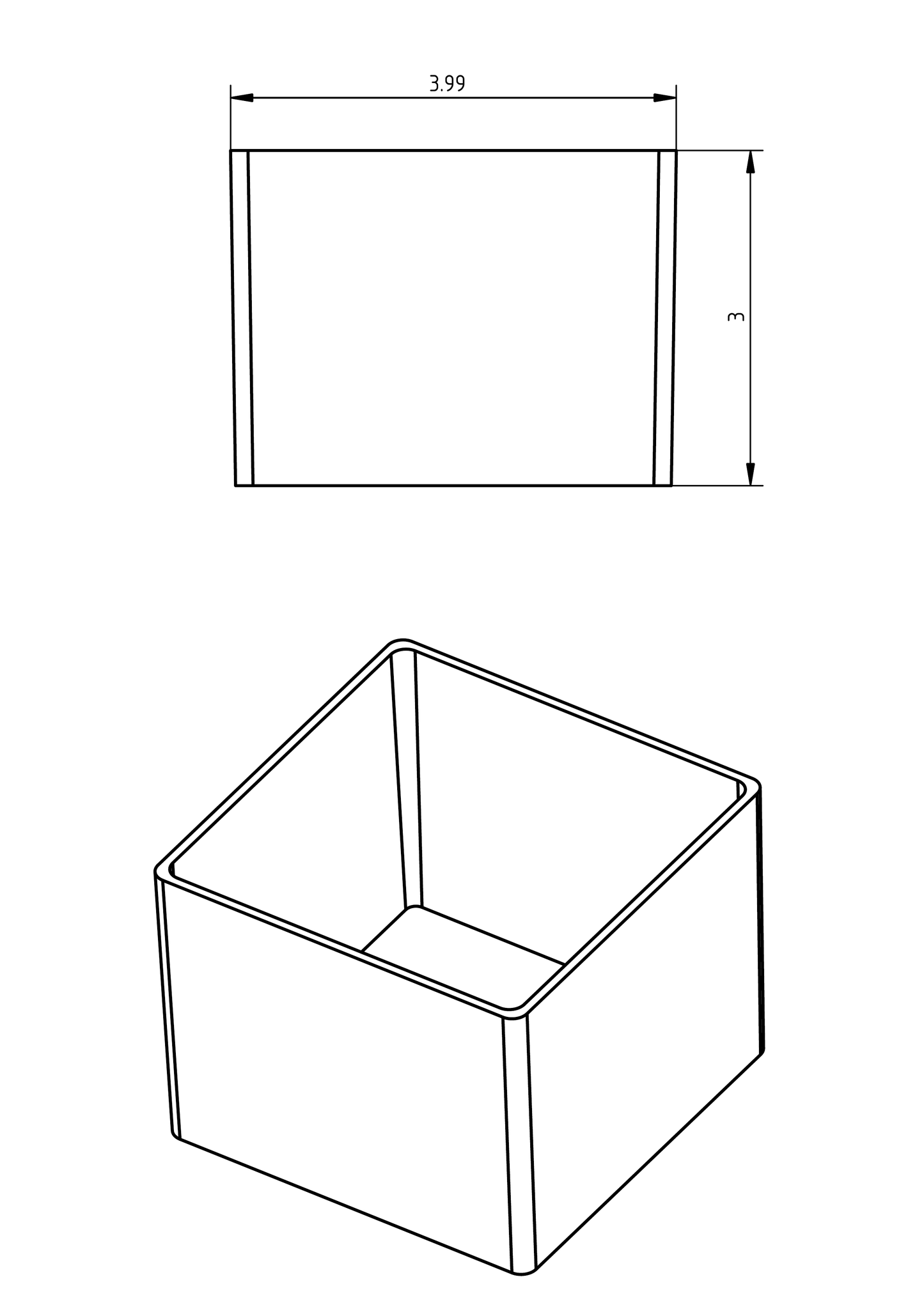 36 pcs- 4x4x3" Drawer Bins