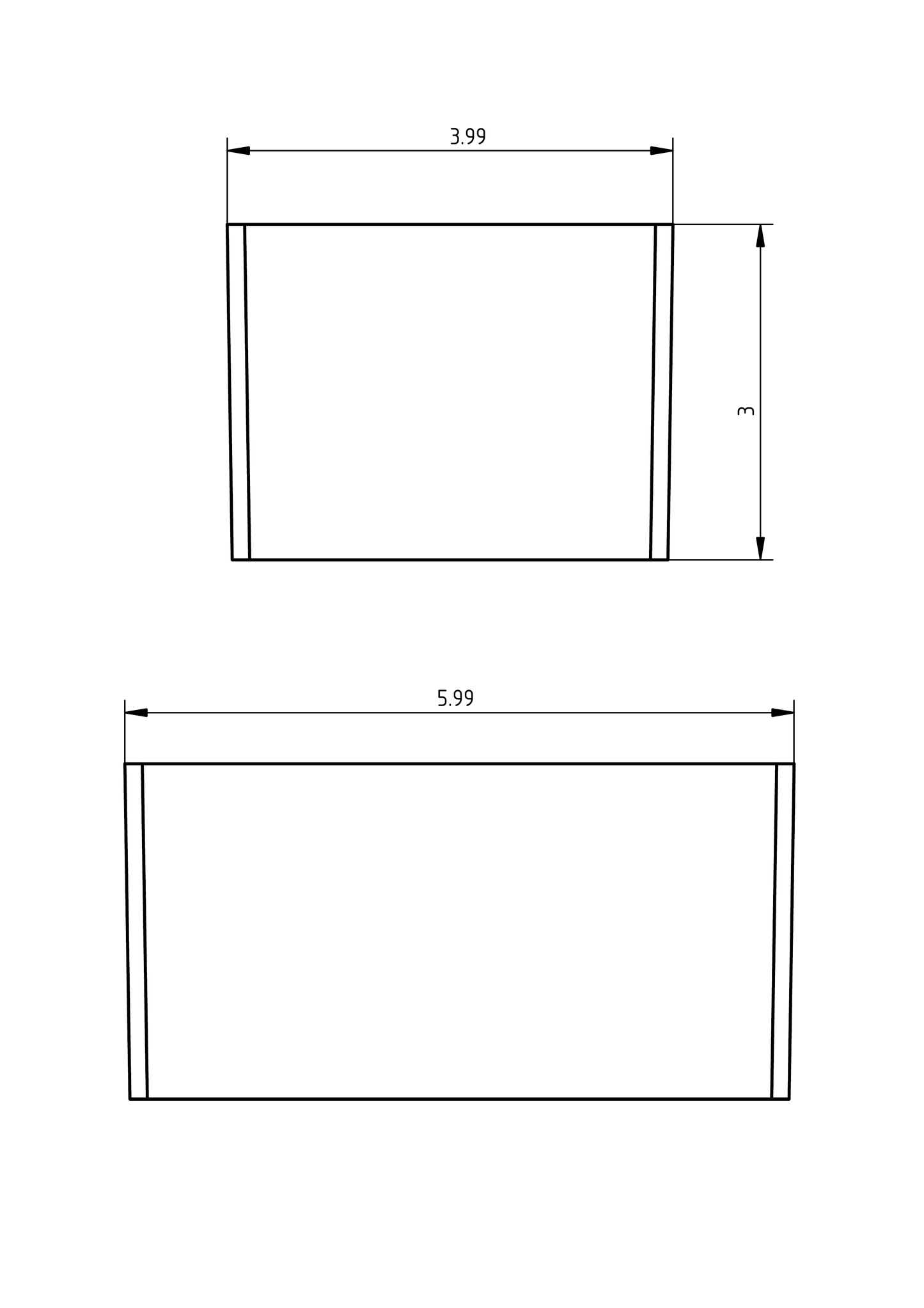 24 pcs- 4x6x3" Drawer Bins