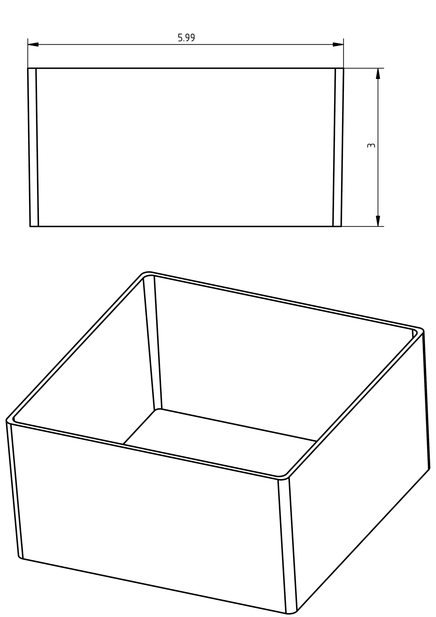 16 pcs- 6x6x3" Drawer Bins